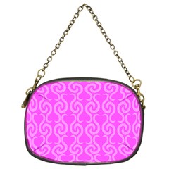 Pink Elegant Pattern Chain Purses (one Side)  by Valentinaart