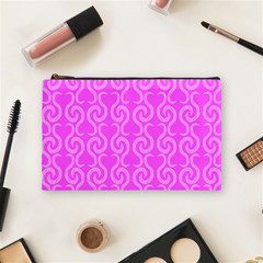 Pink Elegant Pattern Cosmetic Bag (medium) 