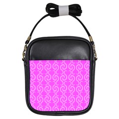 Pink Elegant Pattern Girls Sling Bags