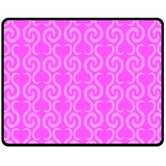 Pink Elegant Pattern Fleece Blanket (medium)  by Valentinaart