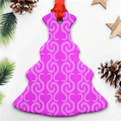 Pink Elegant Pattern Ornament (christmas Tree)