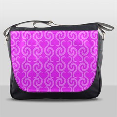 Pink Elegant Pattern Messenger Bags