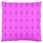 Pink elegant pattern Large Cushion Case (Two Sides) Front