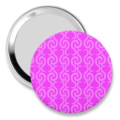 Pink Elegant Pattern 3  Handbag Mirrors