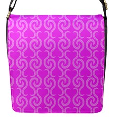 Pink Elegant Pattern Flap Messenger Bag (s)