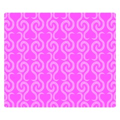 Pink Elegant Pattern Double Sided Flano Blanket (small) 