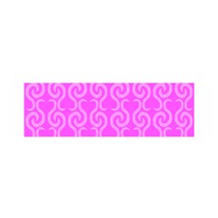 Pink Elegant Pattern Satin Scarf (oblong)