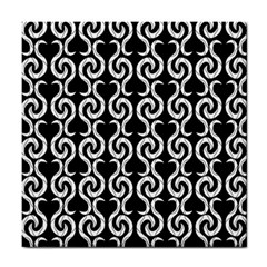 Black And White Pattern Tile Coasters by Valentinaart