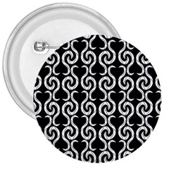 Black And White Pattern 3  Buttons