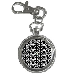 Black And White Pattern Key Chain Watches