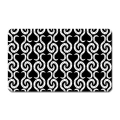 Black And White Pattern Magnet (rectangular) by Valentinaart