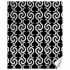 Black And White Pattern Canvas 16  X 20  