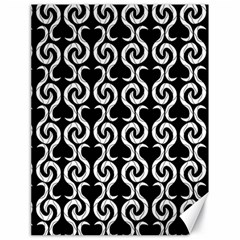 Black And White Pattern Canvas 18  X 24  