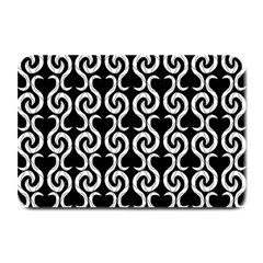 Black And White Pattern Plate Mats by Valentinaart