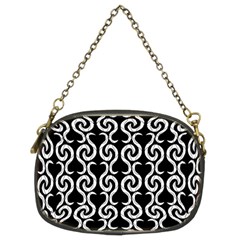 Black And White Pattern Chain Purses (two Sides)  by Valentinaart