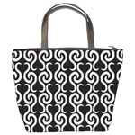 Black and white pattern Bucket Bags Back