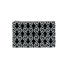 Black And White Pattern Cosmetic Bag (small)  by Valentinaart