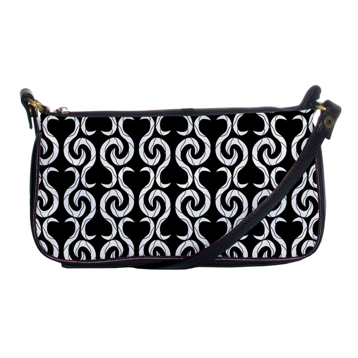 Black and white pattern Shoulder Clutch Bags