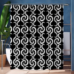 Black And White Pattern Shower Curtain 60  X 72  (medium) 