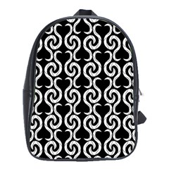 Black And White Pattern School Bags (xl) 