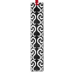 Black And White Pattern Large Book Marks by Valentinaart