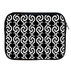 Black And White Pattern Apple Ipad 2/3/4 Zipper Cases