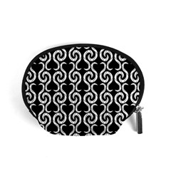 Black And White Pattern Accessory Pouches (small) 