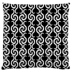 Black And White Pattern Large Flano Cushion Case (one Side) by Valentinaart