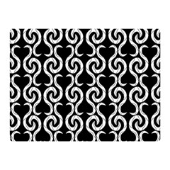 Black And White Pattern Double Sided Flano Blanket (mini)  by Valentinaart