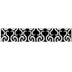 Black And White Pattern Flano Scarf (large)