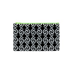 Black And White Pattern Cosmetic Bag (xs) by Valentinaart