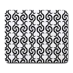 White And Black Elegant Pattern Large Mousepads