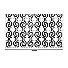 White And Black Elegant Pattern Business Card Holders