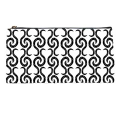 White And Black Elegant Pattern Pencil Cases