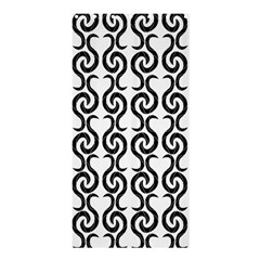 White And Black Elegant Pattern Shower Curtain 36  X 72  (stall) 