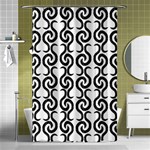 White and black elegant pattern Shower Curtain 48  x 72  (Small)  Curtain(48  X 72 ) - 42.18 x64.8  Curtain(48  X 72 )