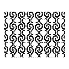 White And Black Elegant Pattern Double Sided Flano Blanket (mini) 