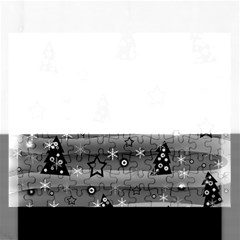 Gray Xmas Magic Rectangular Jigsaw Puzzl