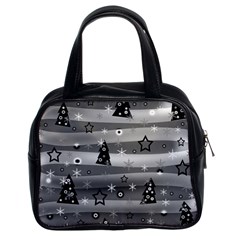 Gray Xmas Magic Classic Handbags (2 Sides) by Valentinaart