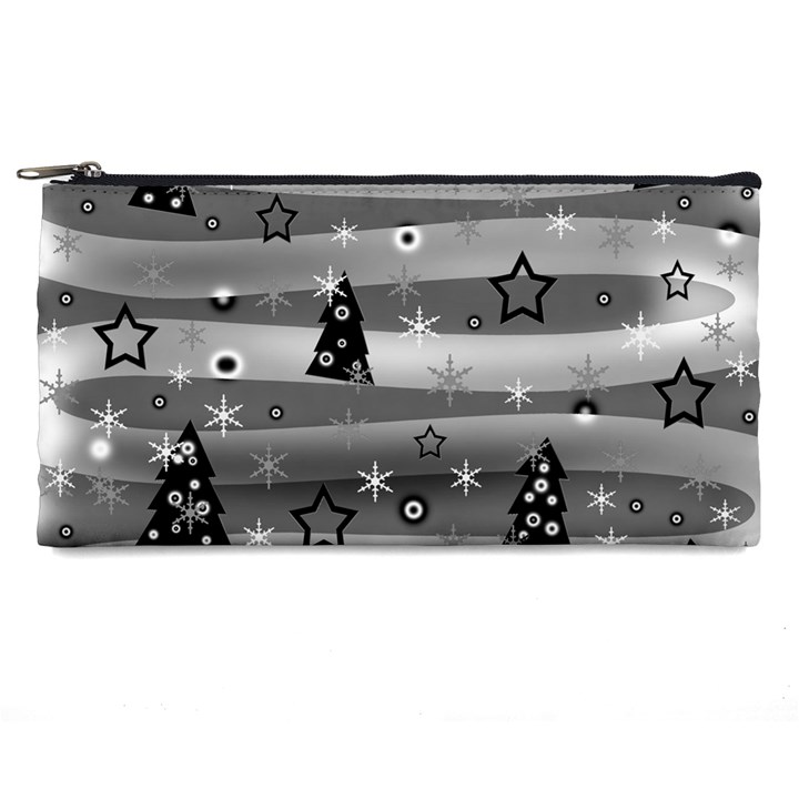 Gray Xmas magic Pencil Cases