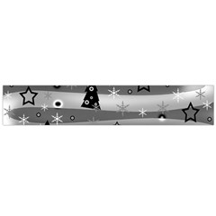 Gray Xmas Magic Flano Scarf (large)