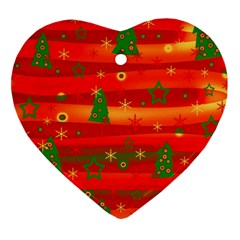 Xmas Magic Heart Ornament (2 Sides)