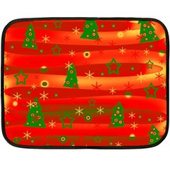 Xmas Magic Double Sided Fleece Blanket (mini)  by Valentinaart