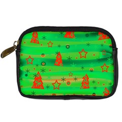 Green Xmas Magic Digital Camera Cases by Valentinaart