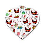 Xmas song Dog Tag Heart (Two Sides) Front