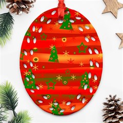 Christmas Magic Oval Filigree Ornament (2-side) 