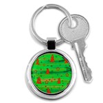 Xmas magical design Key Chains (Round)  Front