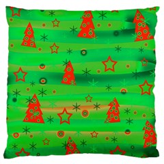 Xmas Magical Design Large Cushion Case (two Sides) by Valentinaart