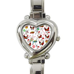 Xmas Song Heart Italian Charm Watch by Valentinaart