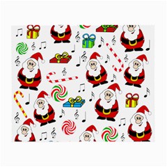 Xmas Song Small Glasses Cloth (2-side) by Valentinaart